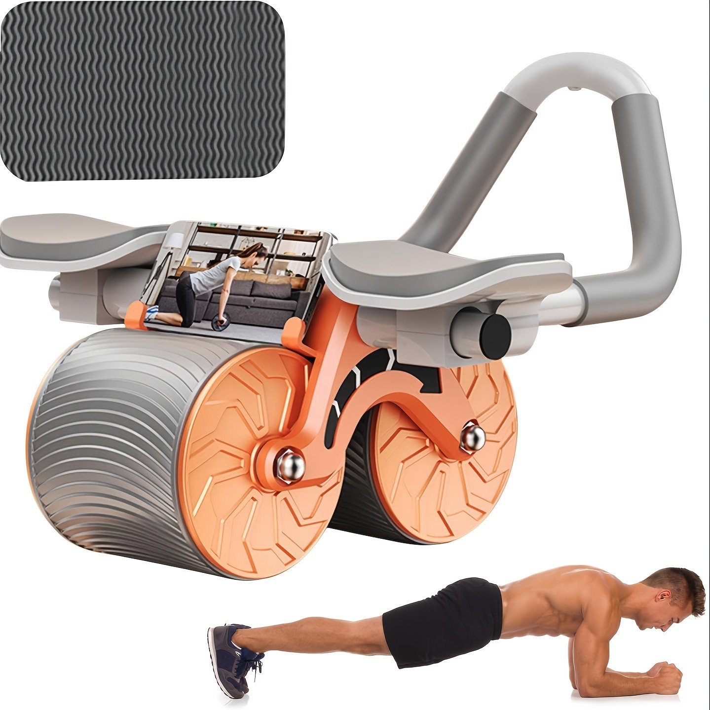 1pc Automatic Rebound Abdominal Wheel: The Ultimate Core Strength Training Tool