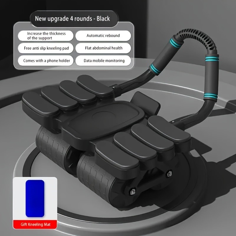 Upgraded Eight-Elbow Abdominal Fitness Wheel: Achieve Perfect Abs and Full-Body Strength