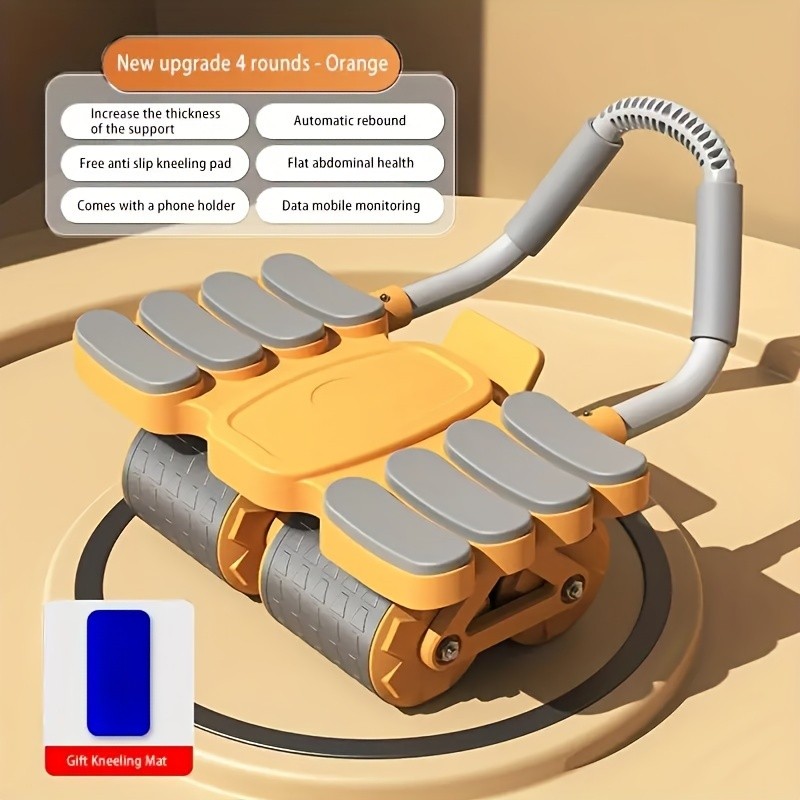 Upgraded Eight-Elbow Abdominal Fitness Wheel: Achieve Perfect Abs and Full-Body Strength