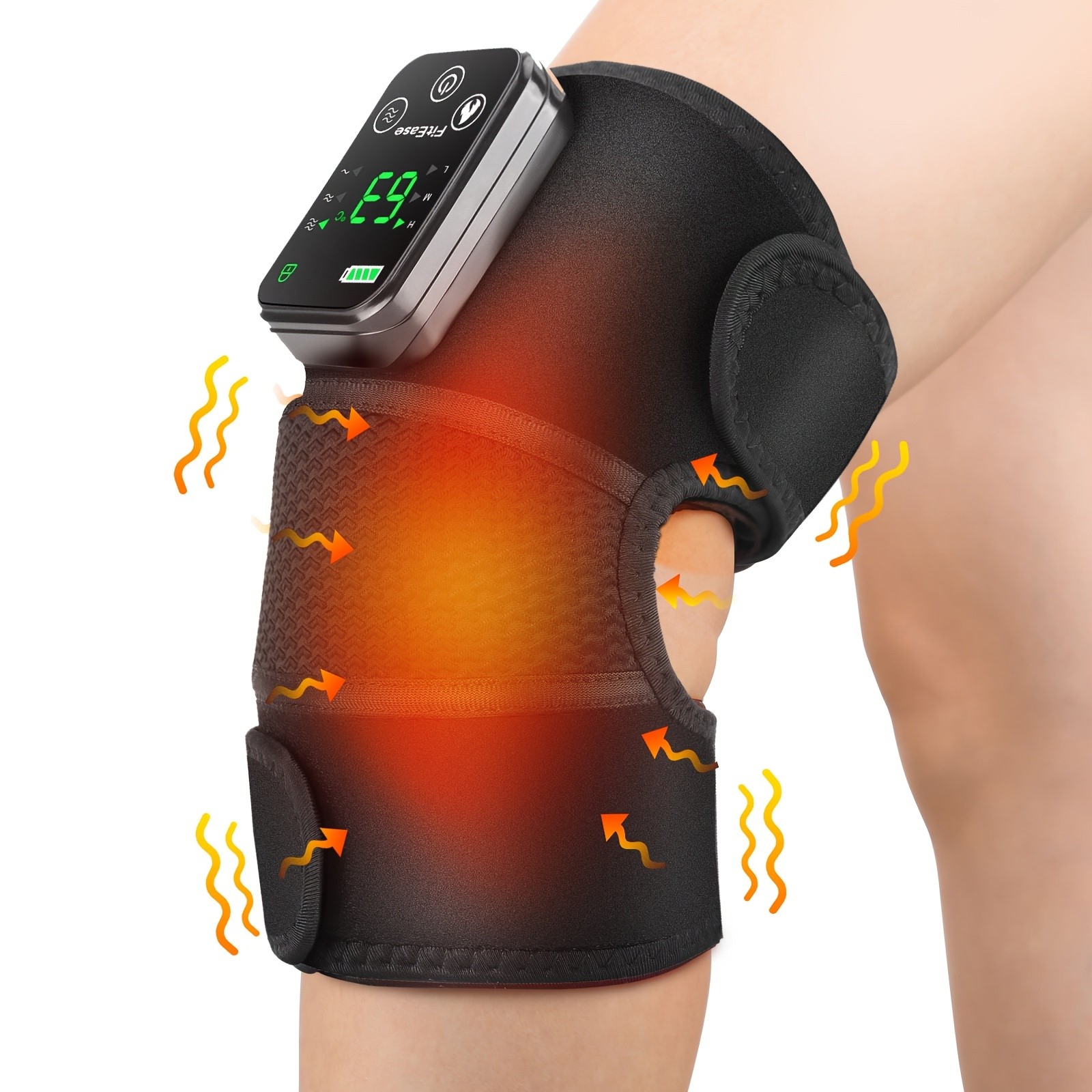 Heating Vibration Knee Pad Electric Massager: Multi-Function Shoulder and Knee Pain Relief