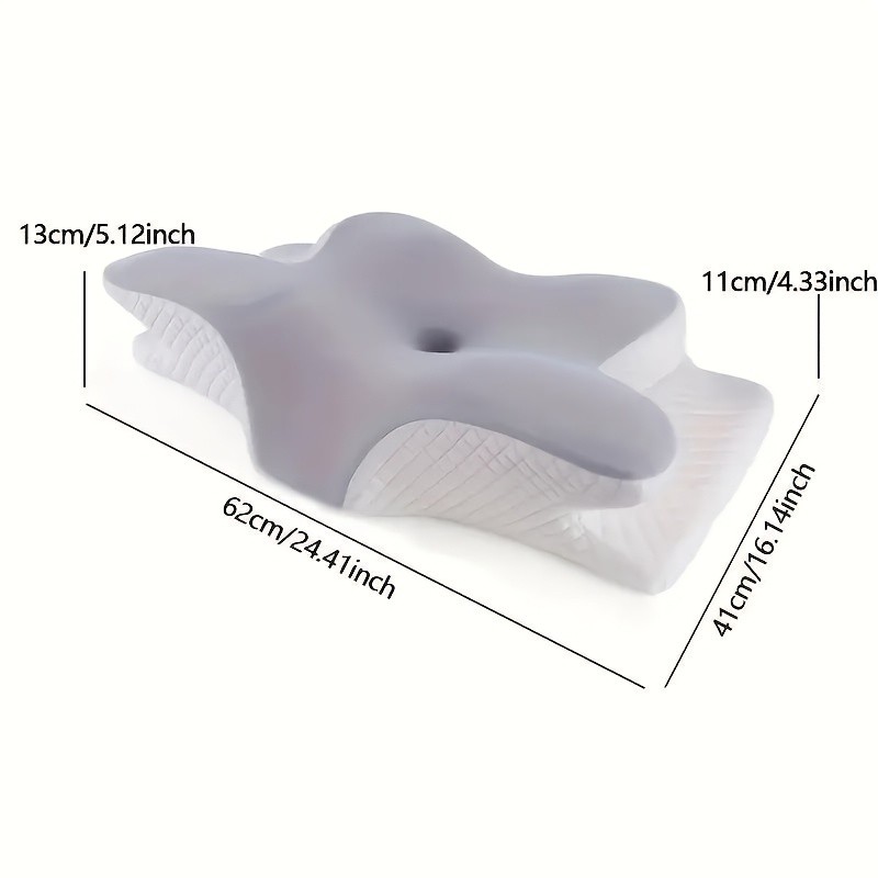 Butterfly-Shaped Memory Foam Pillow: Ergonomically Designed for Neck Support