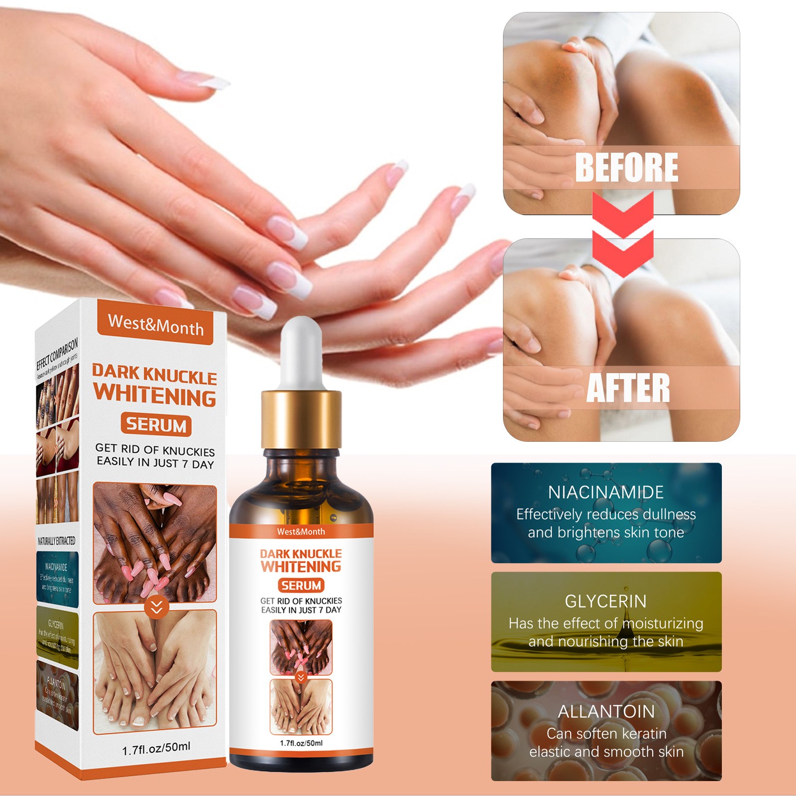 West&Month Dark Knuckle Whitening Serum