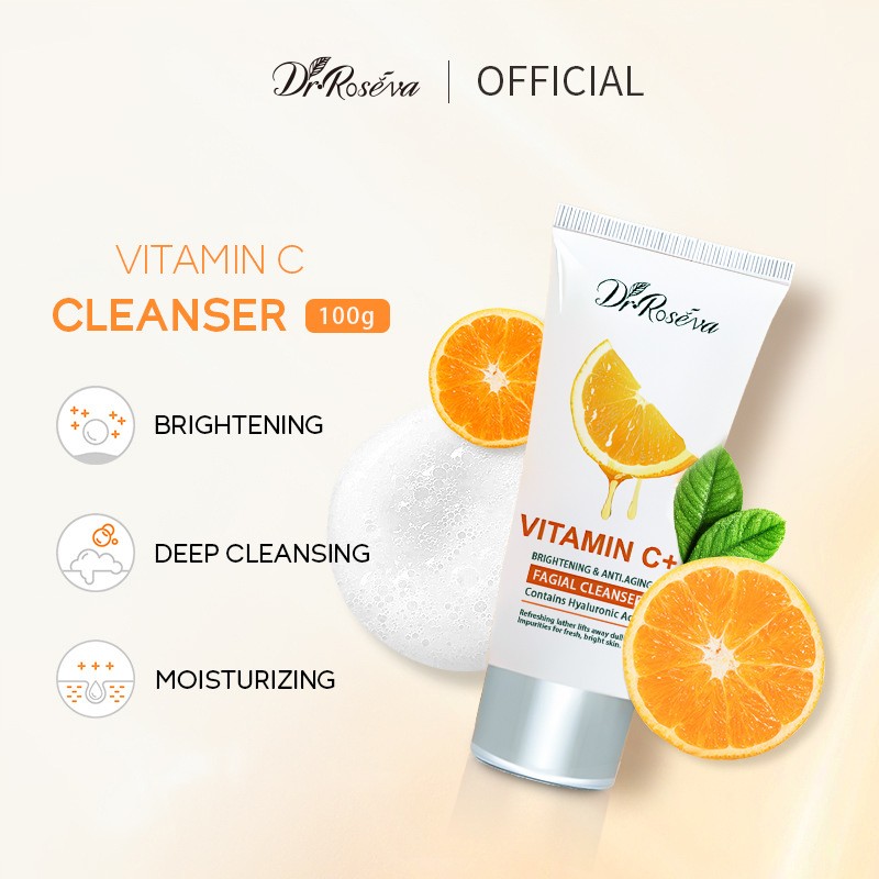 Dr. Roséva Vitamin C+ Brightening & Anti-Aging Facial Cleanser