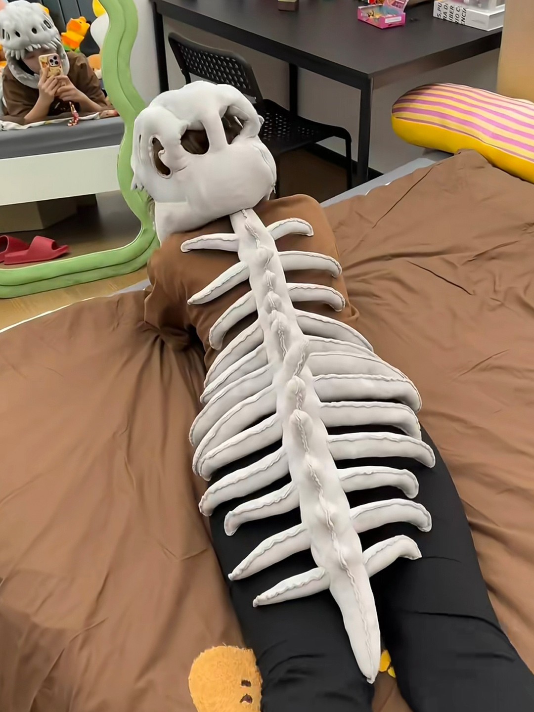 Wearable Dino Plush Backpack Costume