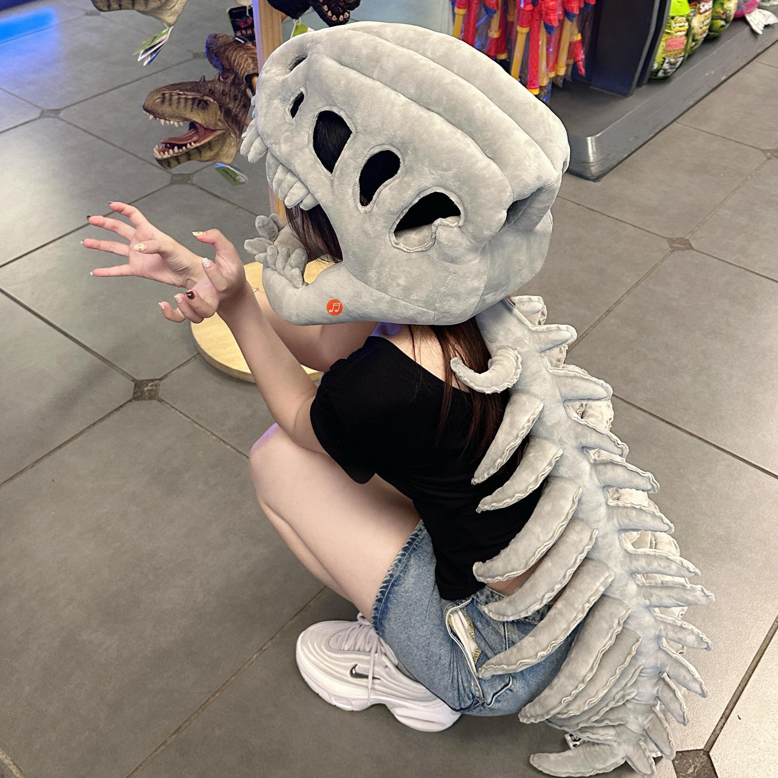 Wearable Dino Plush Backpack Costume