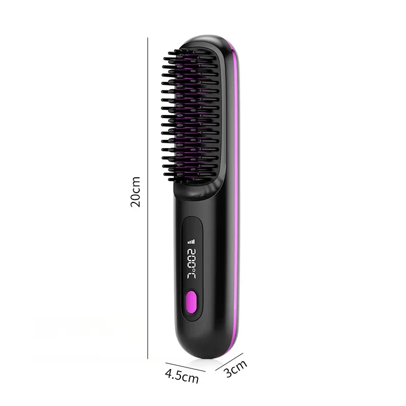 Cordless Hair Straightener Brush – Effortless Styling on the Go
