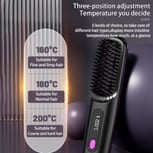Cordless Hair Straightener Brush – Effortless Styling on the Go