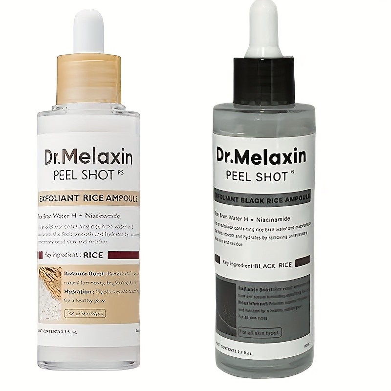 Dr. Melaxin Peel Shot Exfoliant Rice & Black Rice Ampoule – Radiance, Hydration, and Skin Perfection