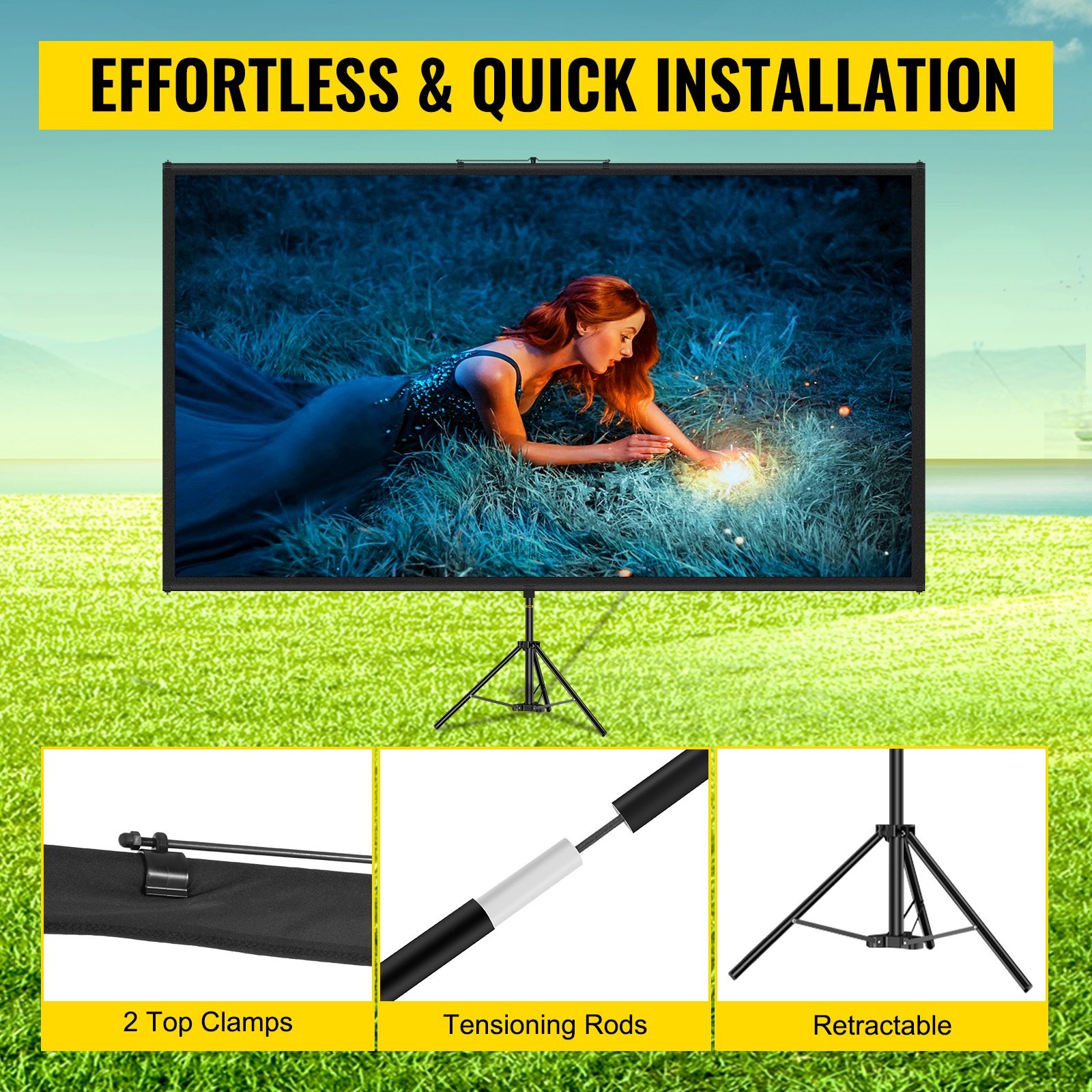 Tripod Projector Screen Stand