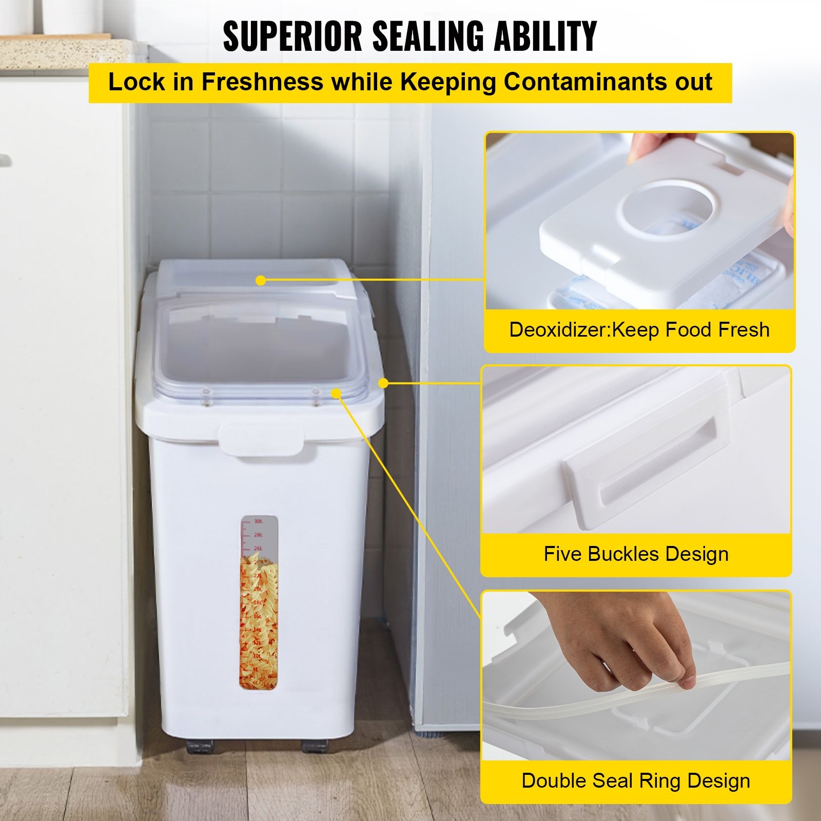 Storage Bin with Wheels