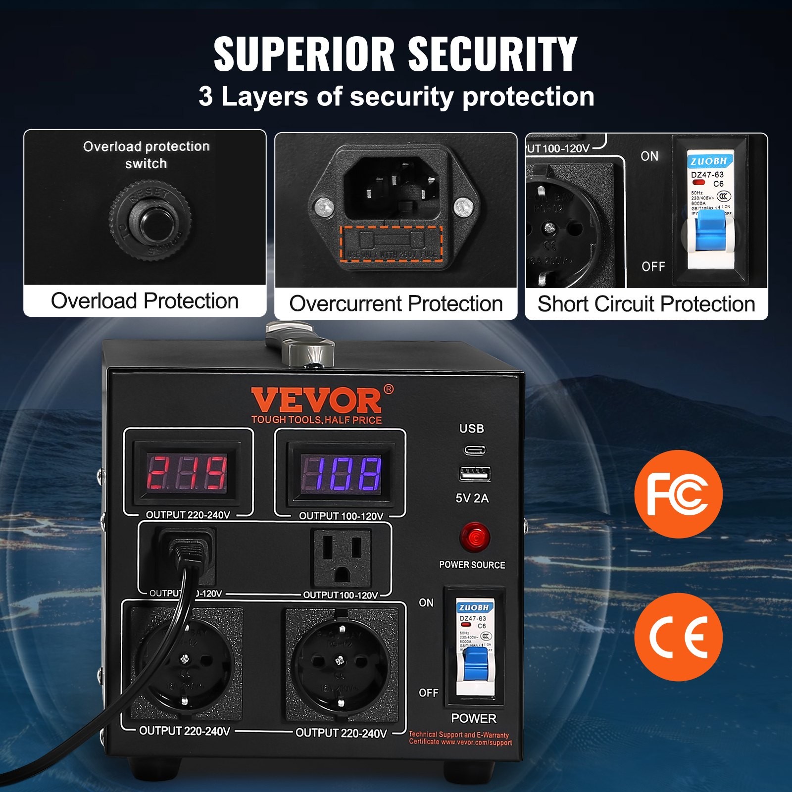 2000W Voltage Transformer