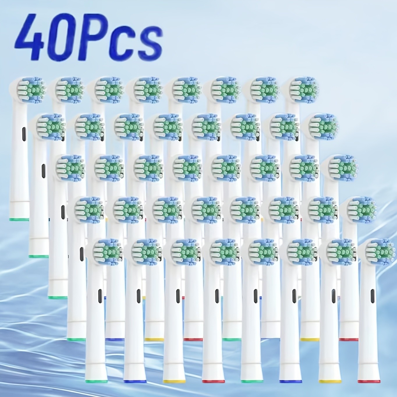40-Pack Electric Toothbrush Replacement Heads – Premium Cleaning for Healthy Teeth and Gums