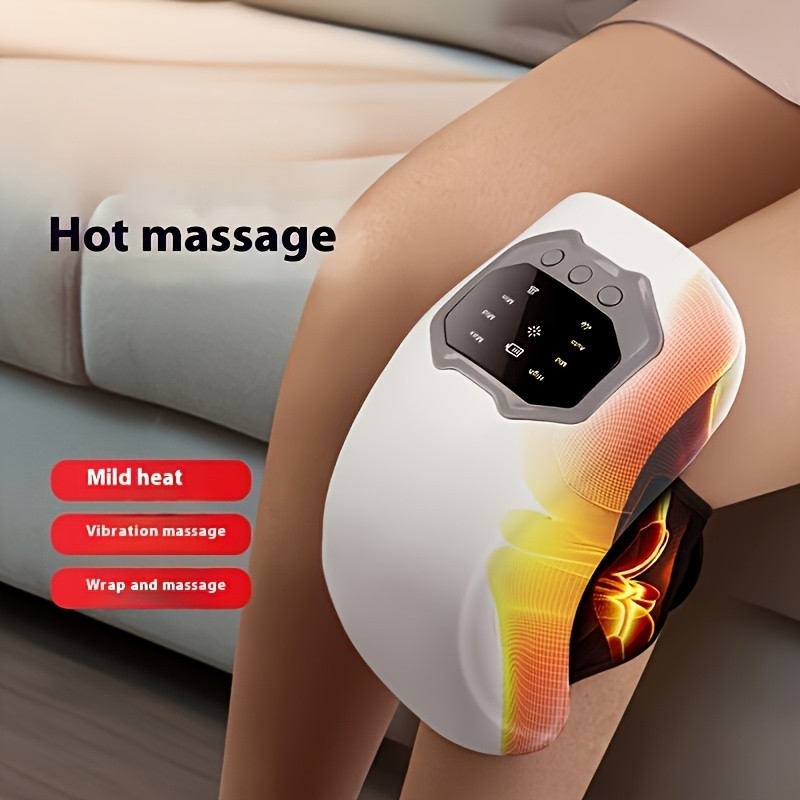 New Electric Heating Knee Joint Massager – Hot Compress, Warm and Vibrating Massager for Elderly Knee Pads