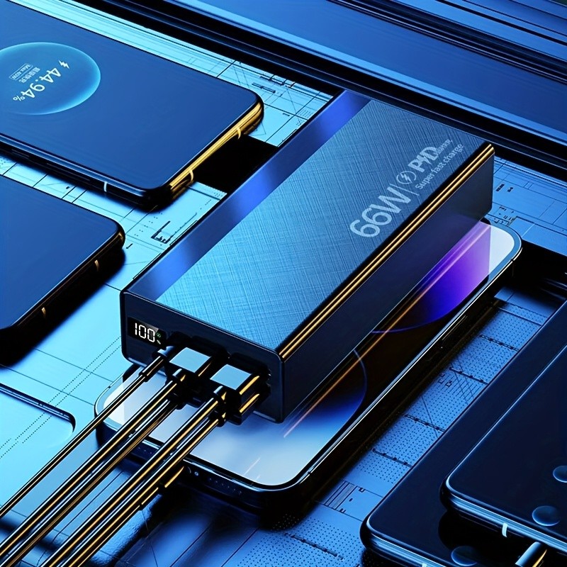 66W 20000mAh Power Bank – Fast Charging Portable Charger External Battery for Your Devices