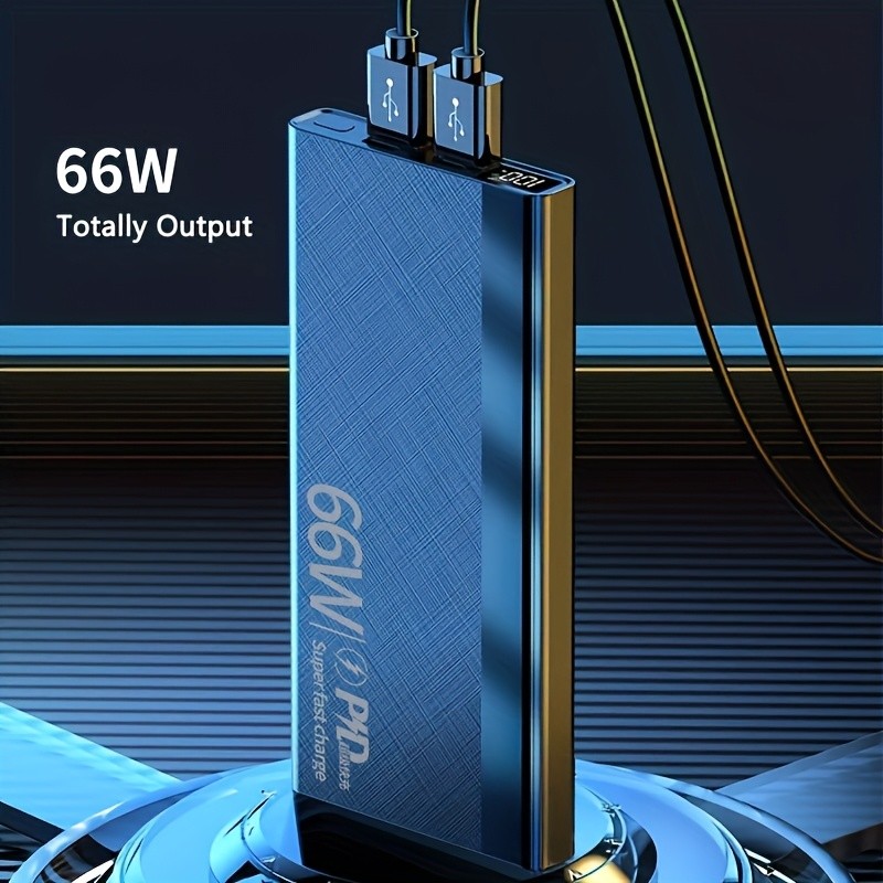 66W 20000mAh Power Bank – Fast Charging Portable Charger External Battery for Your Devices