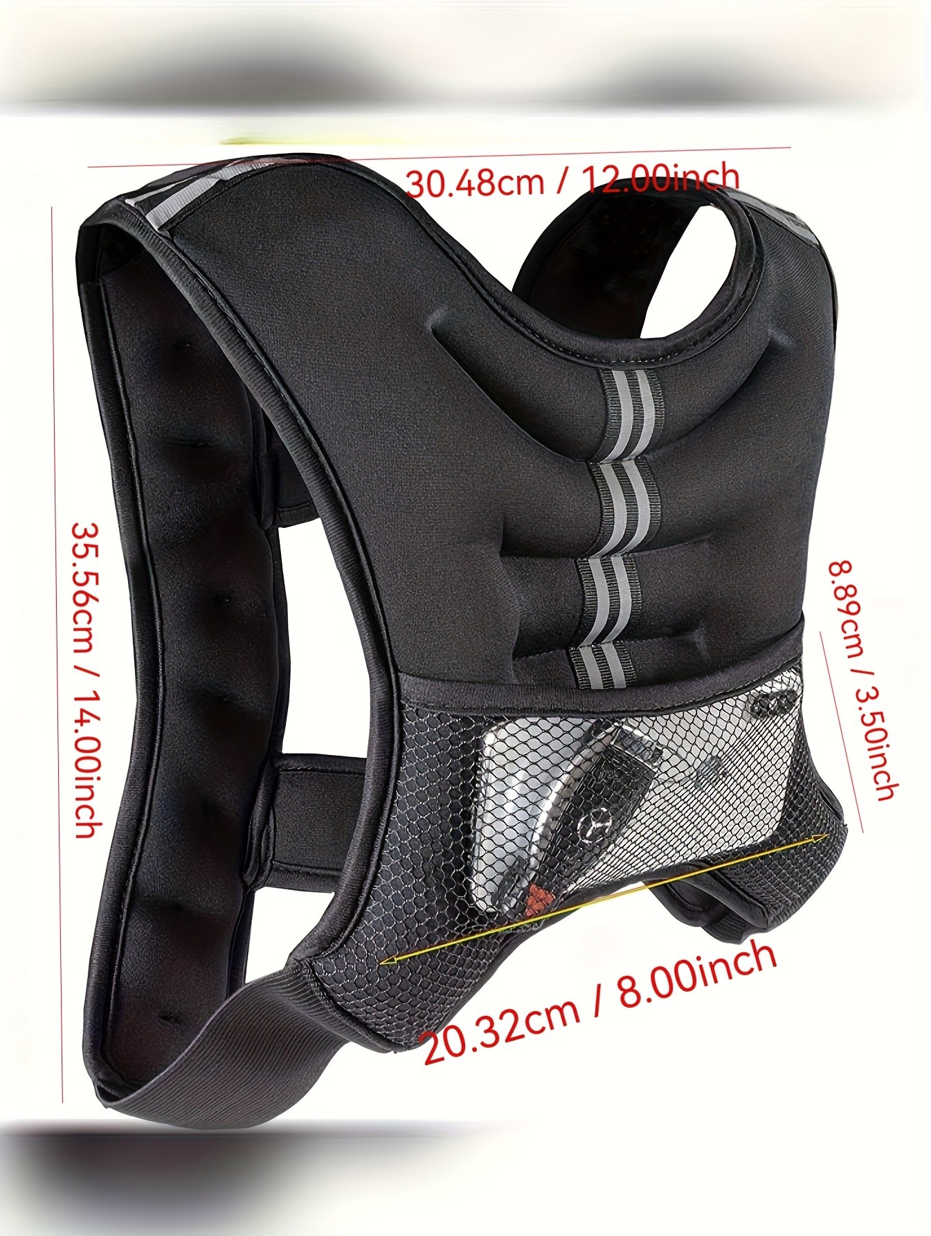 10kg Adjustable Exercise Weight Vest for Men & Women – Breathable Mesh with Padded Straps for Enhanced Workouts