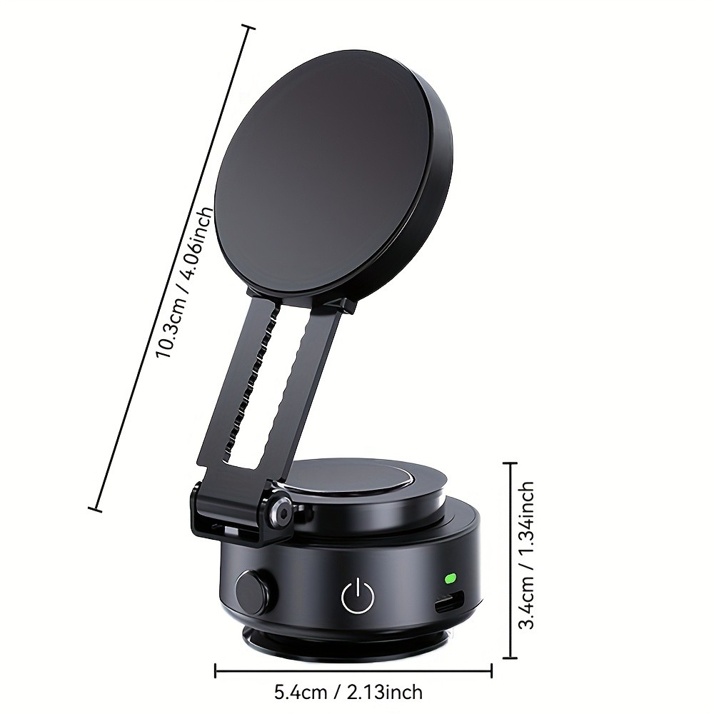 Upgraded Magnetic Suction Mobile Phone Holder for Car – 360° Rotation, Retractable, Strong Suction and High Stability