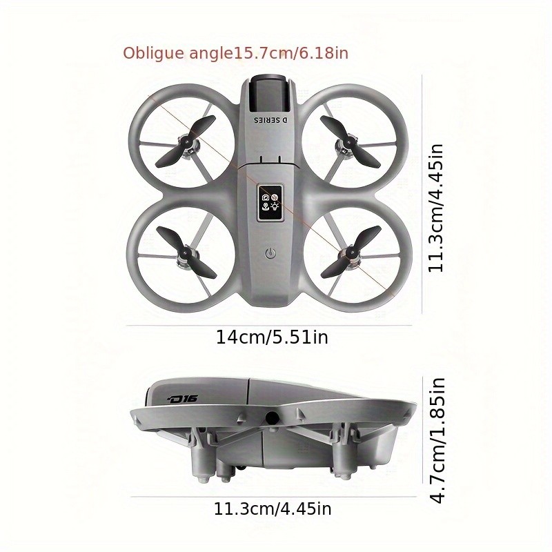 2025 New D16 Remote Control Mini Drone – Dual Cameras, Obstacle Avoidance, and Stunt Flip for Endless Fun