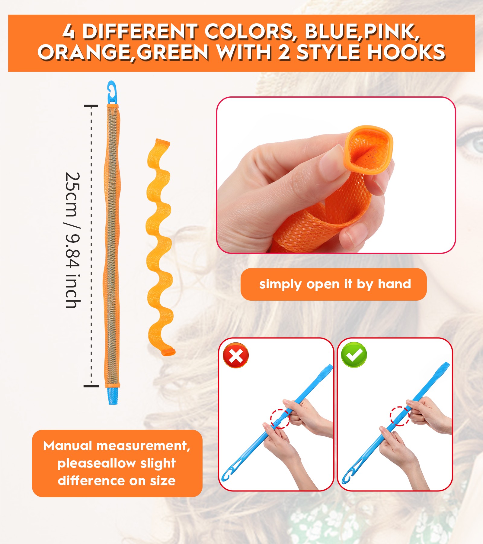 Heatless Hair Curlers