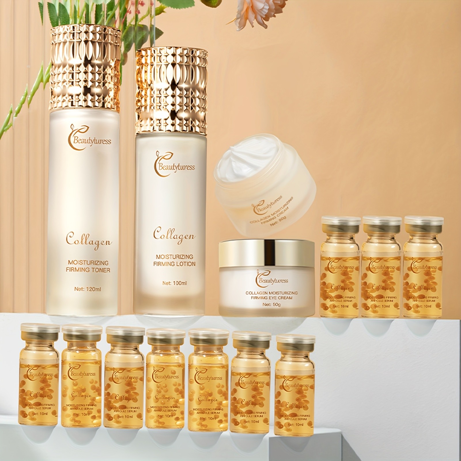 Beautyfiness Collagen Moisturizing & Firming Skincare Set – Complete Hydration and Anti-Aging Care