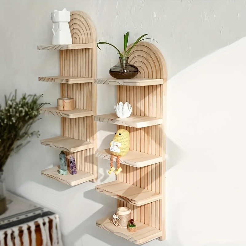 Wooden Multi-Tier Storage Rack – Stylish and Practical Storage Solution
