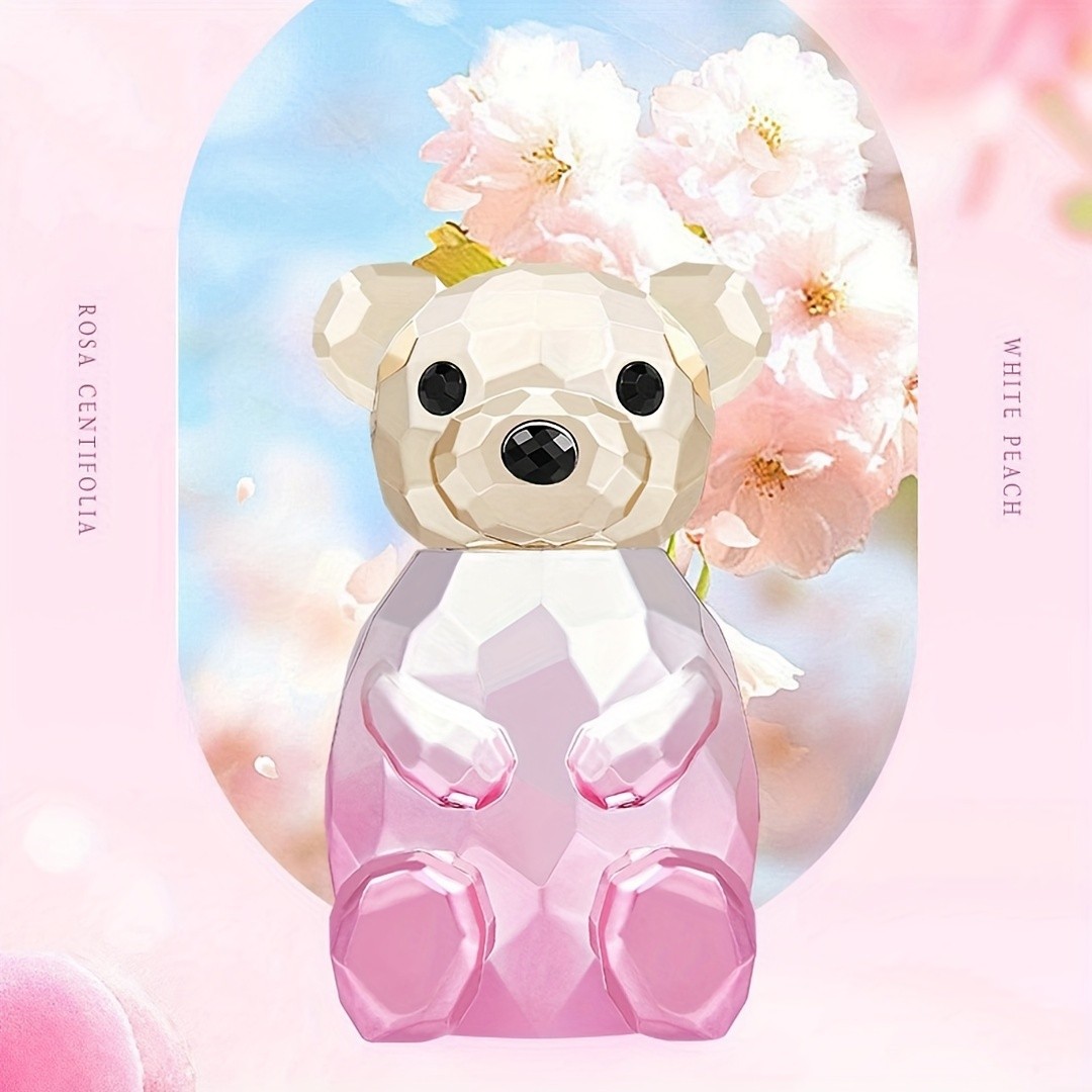 Crystal Bear Perfume – Rosa Centifolia & White Peach Fragrance