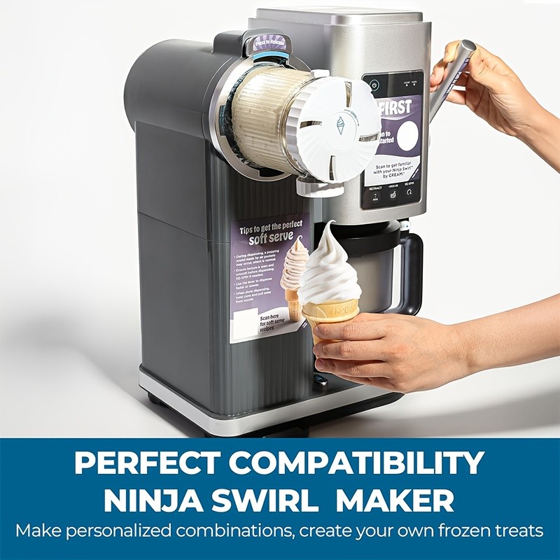 Soft Serve Swirl Maker – Perfect Compatibility with Ninja Creami & Ninja Swirl Machines