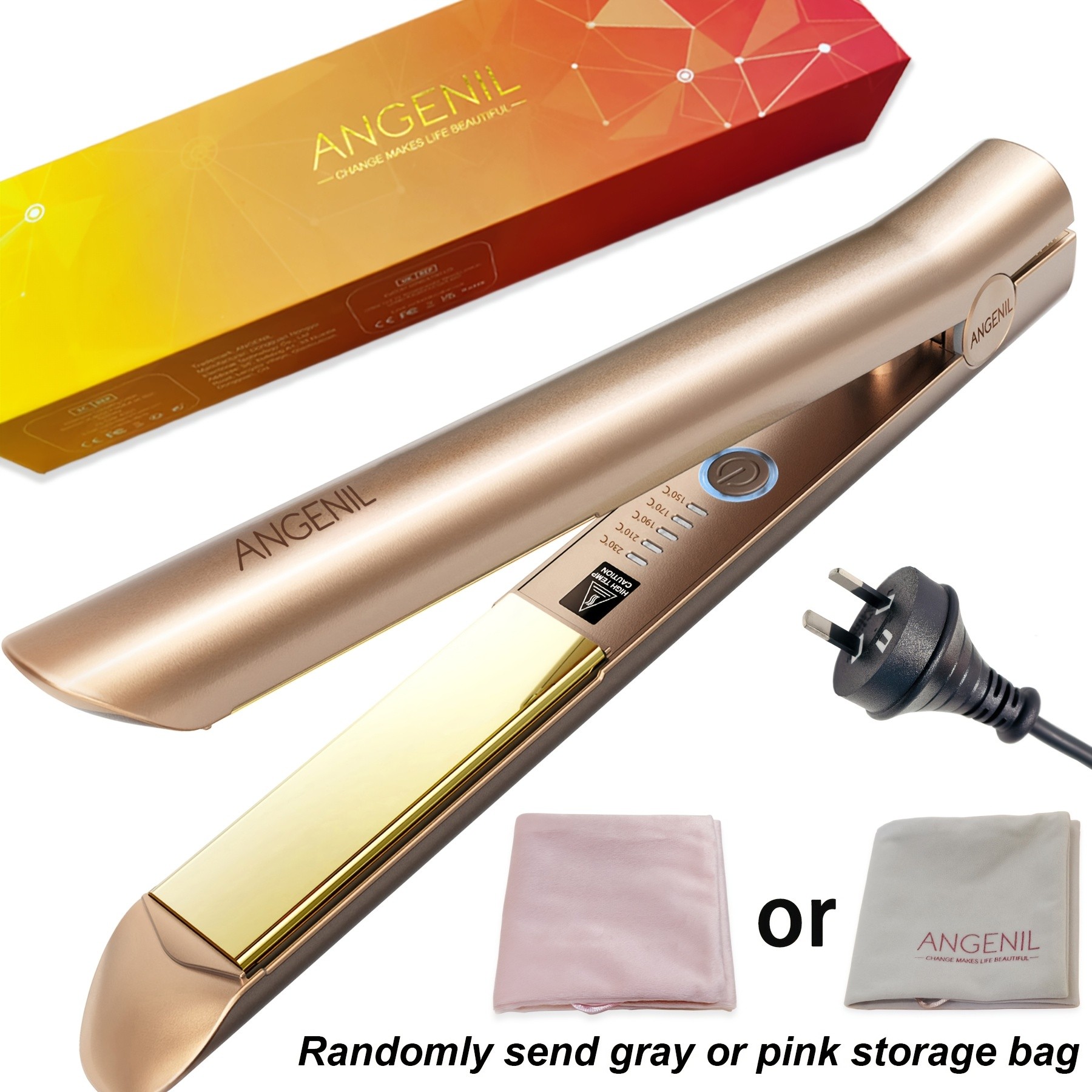 ANGENIL Professional Hair Straightener – Precision Styling with Advanced Heat Control