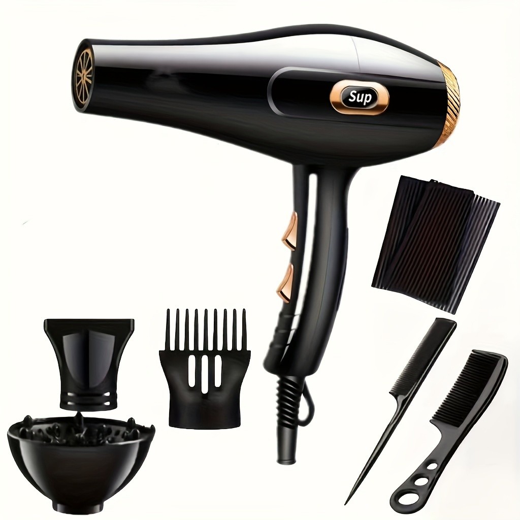 Professional Hair Dryer with Styling Attachments – Fast Drying, Smooth Finish & Salon Results