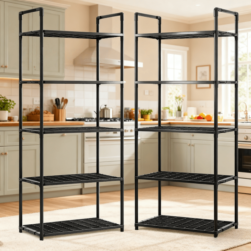 5-Tier Heavy-Duty Metal Storage Shelving – Adjustable, Durable & Space-Saving