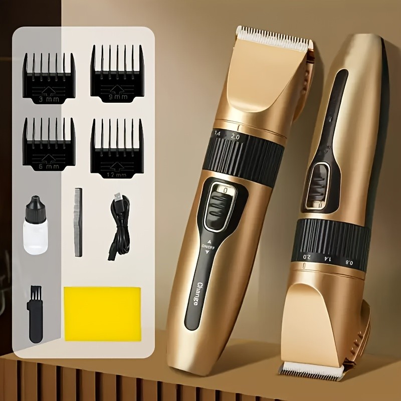 Professional Cordless Hair Clipper & Trimmer Set – Precision Grooming for Home & Salon