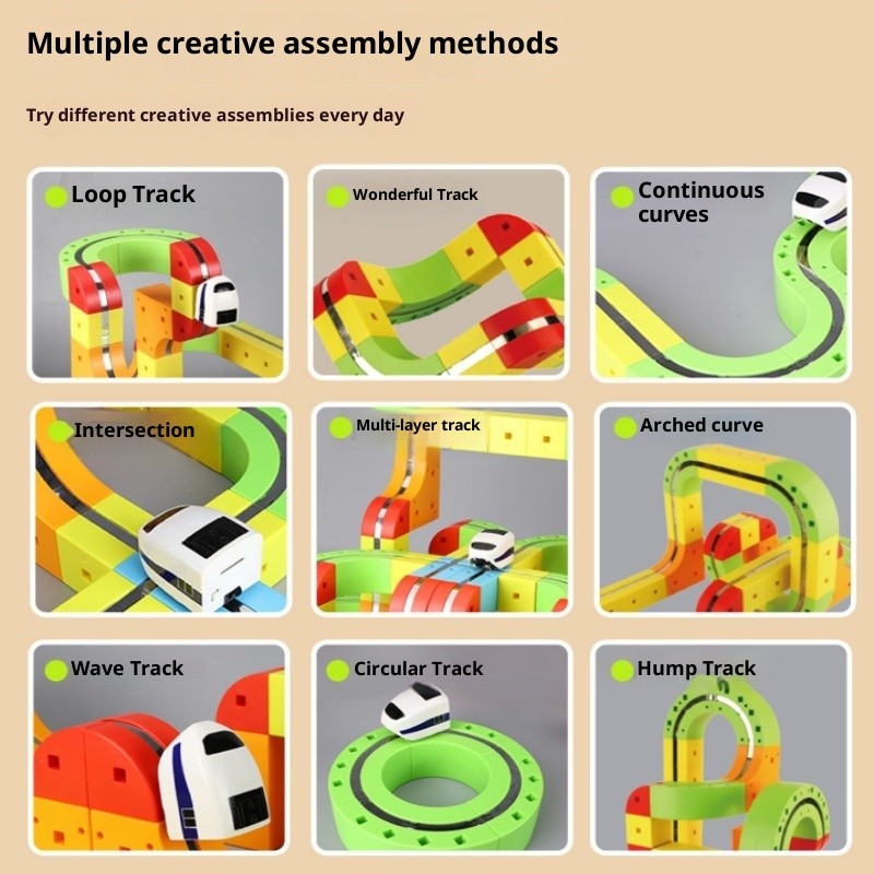 Magnetic Train Track Builder Set