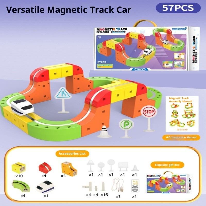 Magnetic Train Track Builder Set