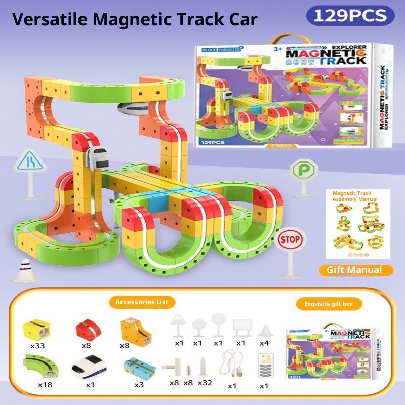 Magnetic Train Track Builder Set