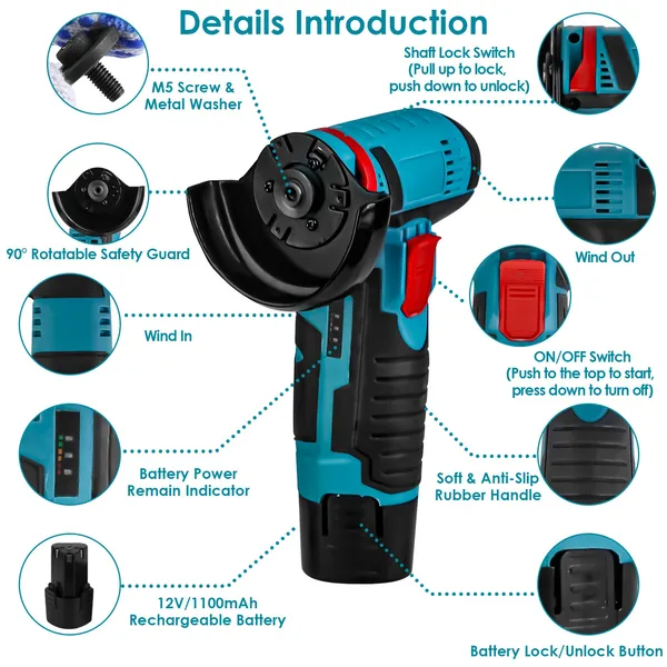 Cordless Angle Grinder