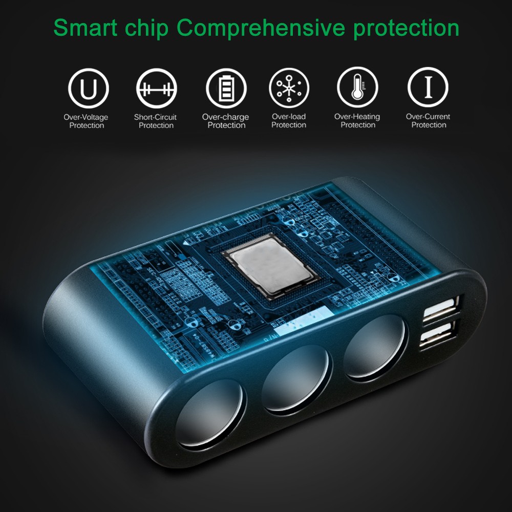 Car Dual Outlet Adapter