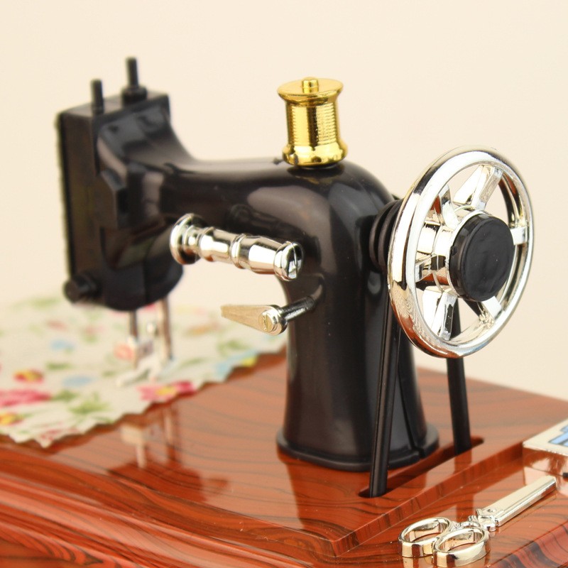 Sewing Machine-Shaped Music Box
