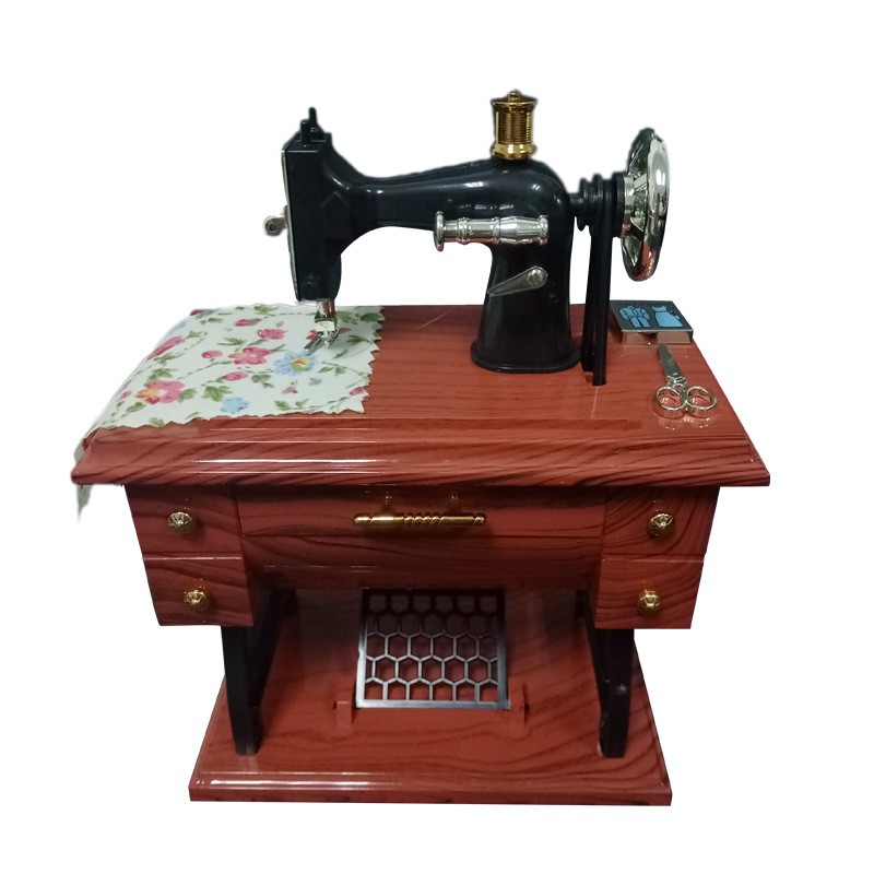 Sewing Machine-Shaped Music Box