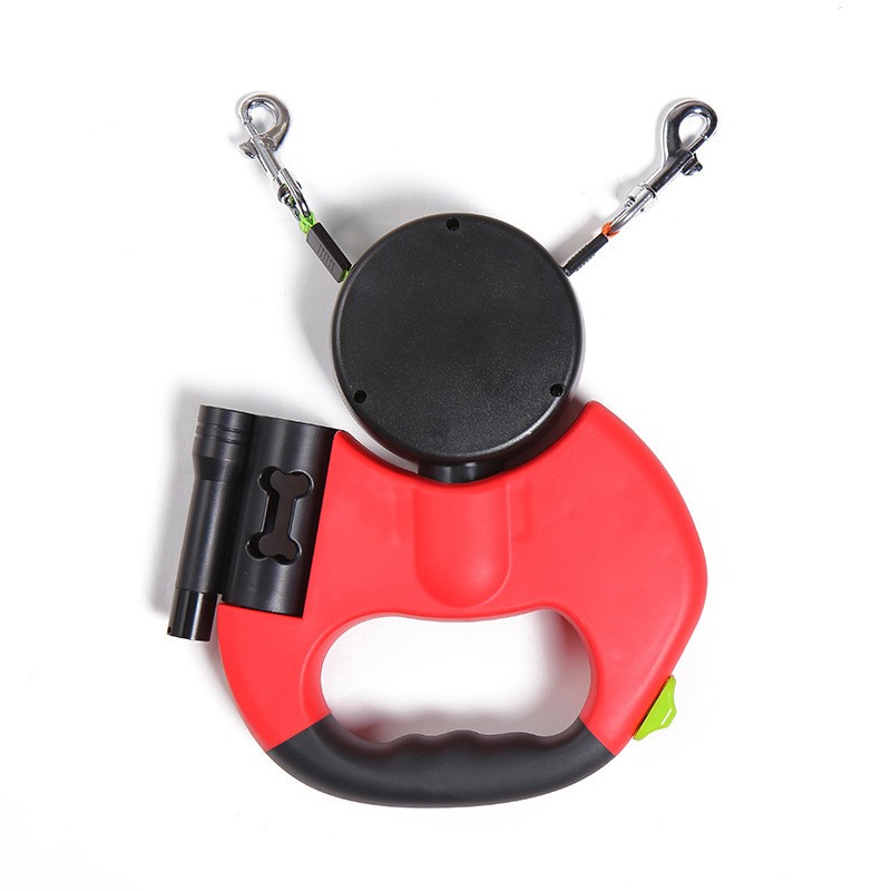 Dual-Control Retractable Dog Leash