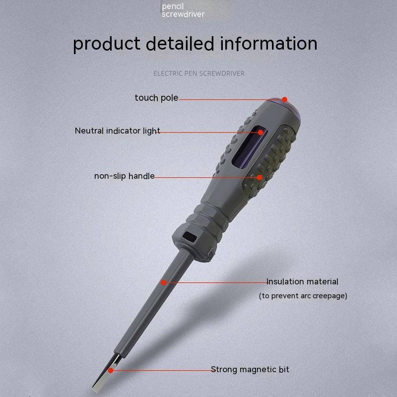 2-in-1 High Torque Strong Magnetic Screwdriver Electricity Detector
