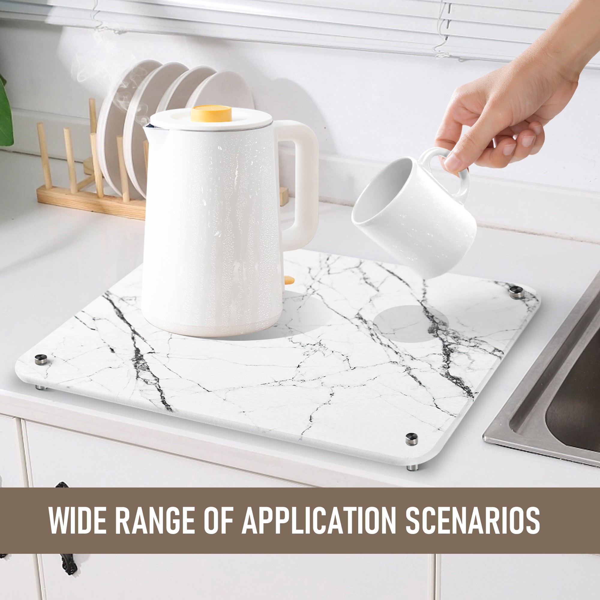 Stone Natural Dish Drying Mat