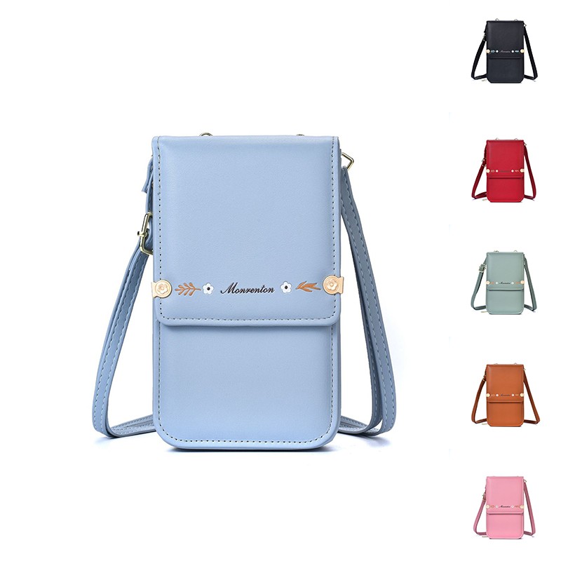 Women Sling Cross-Body Wallet with Mobile Cell Phone Holder