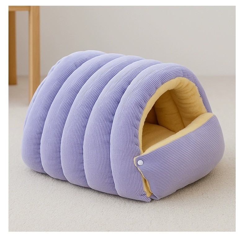 Removable and Washable Winter Closed-off Cat Bed