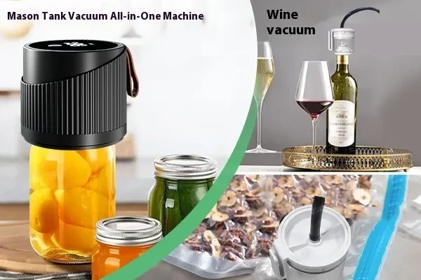 Electric Mason Jar Vacuum Sealer – Lock in Freshness, Extend Food Life