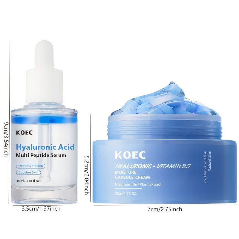 KOEC Hyaluronic Acid Hydration Duo – Deep Moisture, Barrier Repair & Radiant Skin