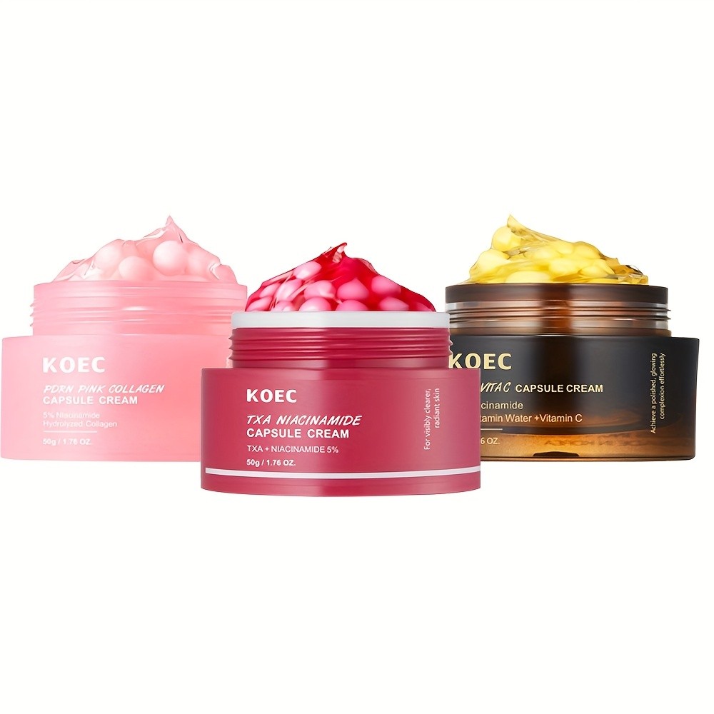 KOEC Capsule Cream Trio – Targeted Solutions for Hydration, Brightening & Radiance