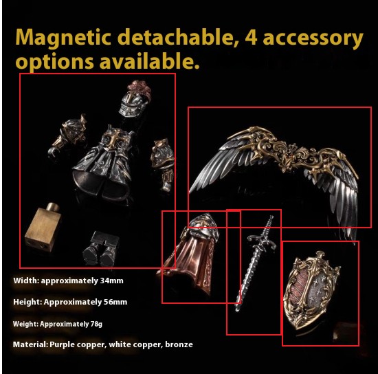 Crusader Figurine, Magnetic Action Figure