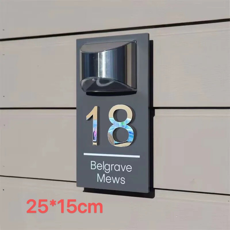 Solar Door Plaque