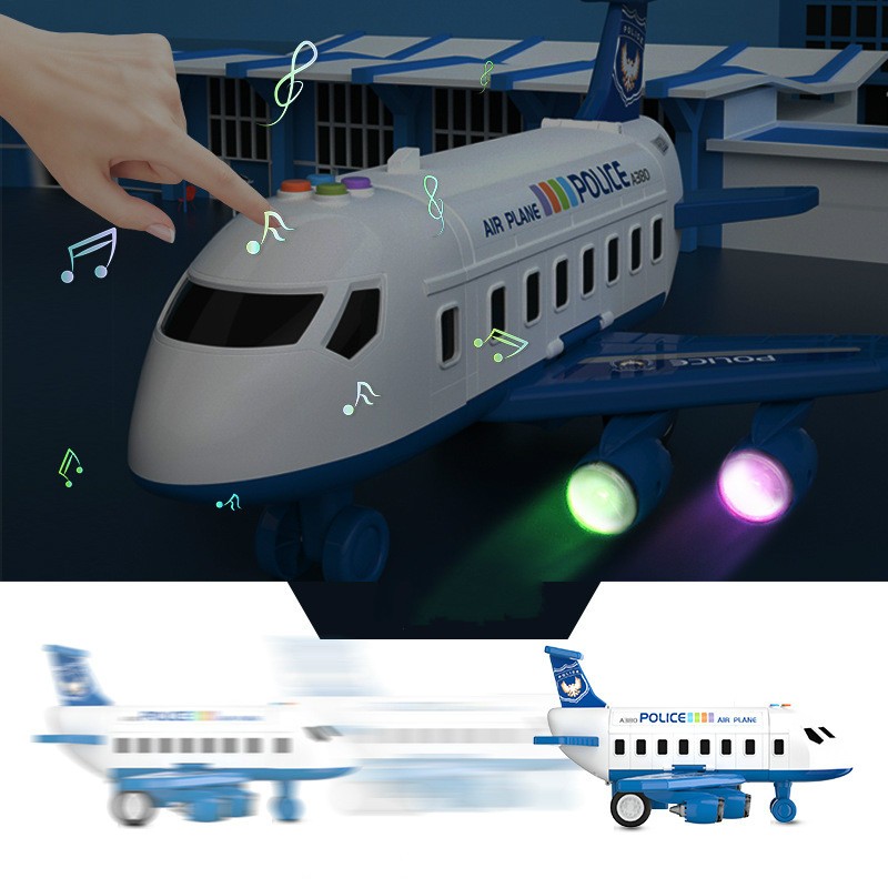 Transformable Airplane Transport Playset for Kids