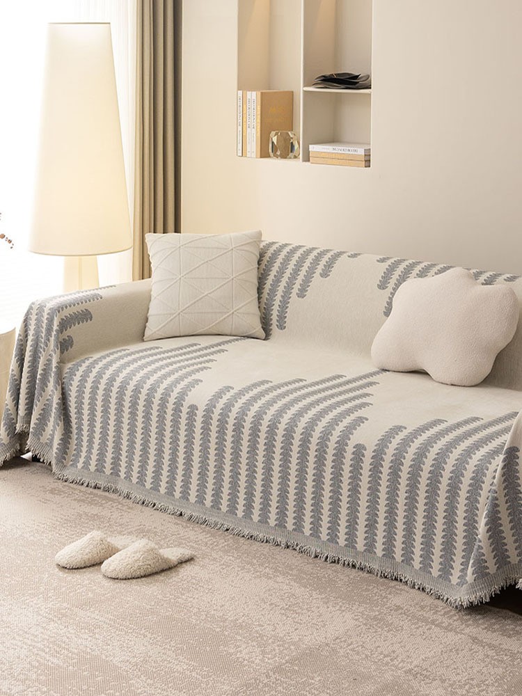 Cozy Chenille Retro Sofa Throw Cover